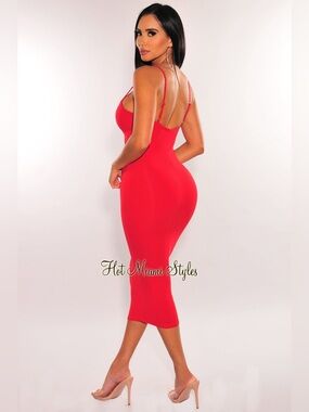 Red Midi Dress